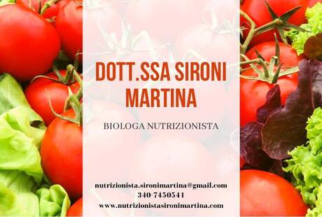 Dott.ssa Sironi Martina Biologa Nutrizionista